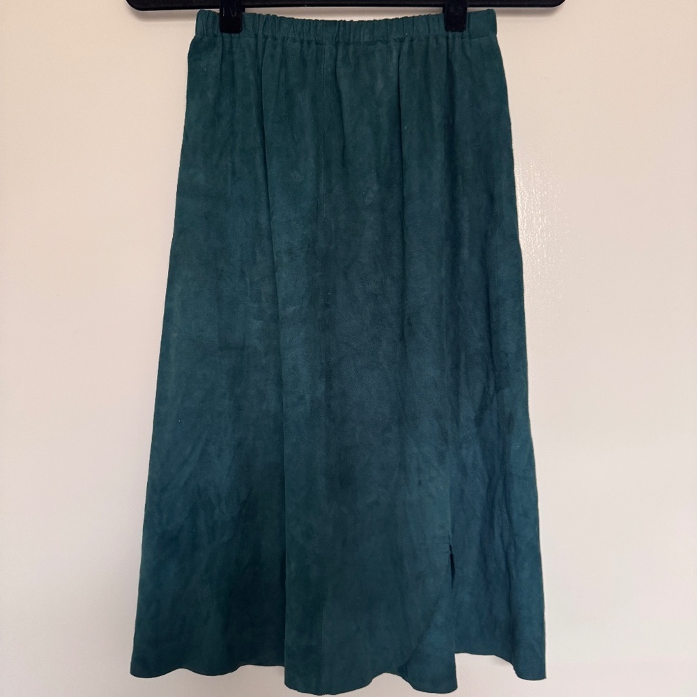 Vintage Rocki’s Fashions Suede Midi Skirt